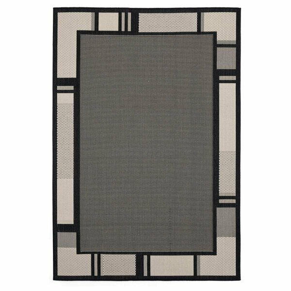 United Weavers Of America 7 ft. 10 in. x 10 ft. 6 in. Augusta Matira Black Rectangle Oversize Rug 3900 10870 912